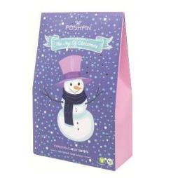 IB Poshpin Snowman Message Carton Vegan Christmas Jelly Sweets