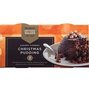 Matthew Walker Cognac Twin Christmas Pudding