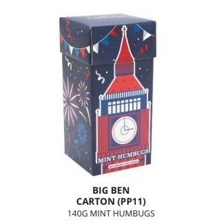 IB - PP11 - Poshpin Big Ben Carton Mint Humbugs