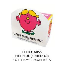 IB - 19HEL140 - Little Miss Helpful Vegan Fizzy Strawberries 12 x 140