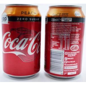 Coca Cola Zero Sugar Peach