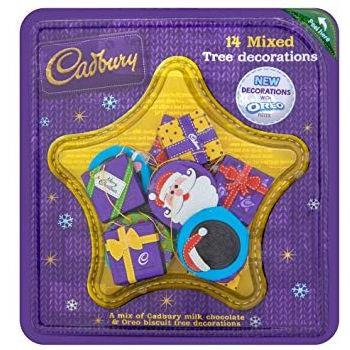 Cadbury Dairy Milk & Oreo Biscuit Mixed Tree Decorations