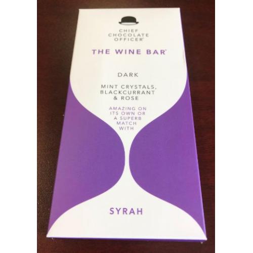 The Wine Bar - Dark Chocolate -  Mint Crystals, Blackcurrant & Rose - Syrah