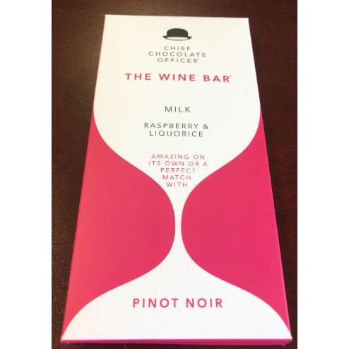 The Wine Bar - Milk Chocolate -  Raspberry & Liquorice - Pinot Noir
