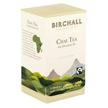 Birchall Chai Tea Enveloped Tea Bags 6 x 25s x 50g