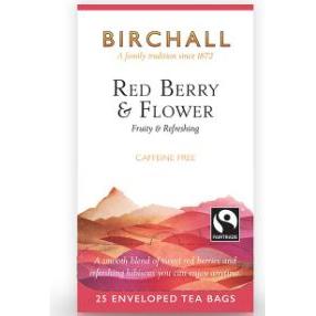 Birchall Red Berry & Flower Enveloped Tea Bags 6 x 25s x 50g