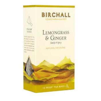 NP Birchall Lemongrass & Ginger Prism Tea Bags 6 x