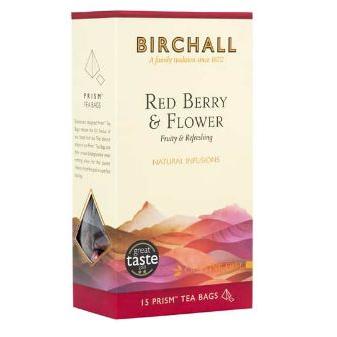 NP Birchall Red Berry & Flower Prism Tea Bags 6 x