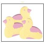 E Kingsway Yellow and Pink Chick Mallows 6 x  5962