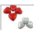 V Valentine Silver Hearts 6 x  300099