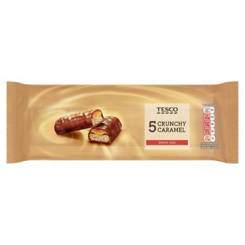 Tesco Crunchy Caramel Bars 24 x 5pk x 42g
