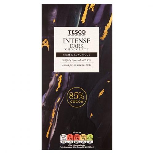 Tesco Intense Dark Chocolate Bar