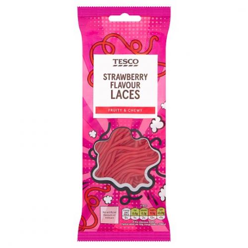Tesco Strawberry Flavour Laces