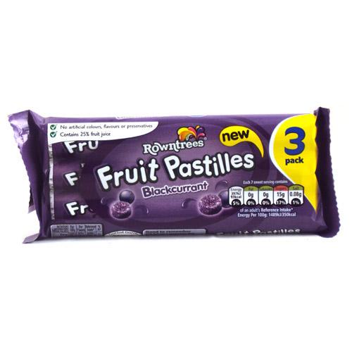 Fruit Pastilles Rolls Blackcurrant