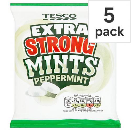 Tesco Extra Strong Mints 12 x 5pk x 204G