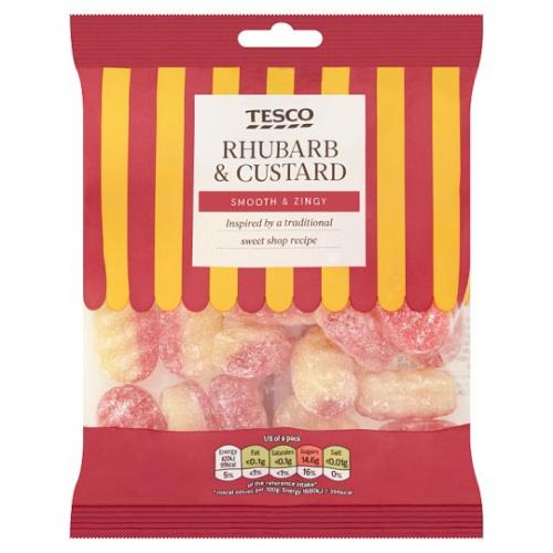 Tesco Rhubarb And Custard Sweets