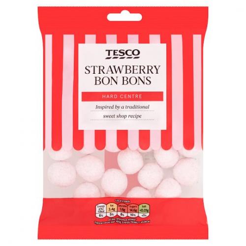 Tesco Sweet Shop Strawberry Bon Bons