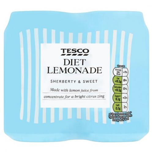 Tesco Diet Lemonade 6 x 4pk x 330mL