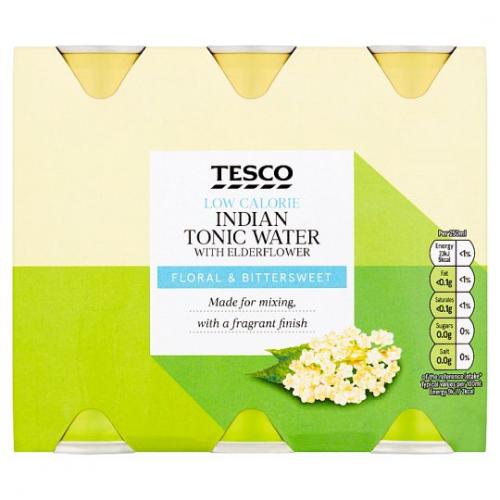 Tesco Low Calorie Tonic With Elderflower 4 x