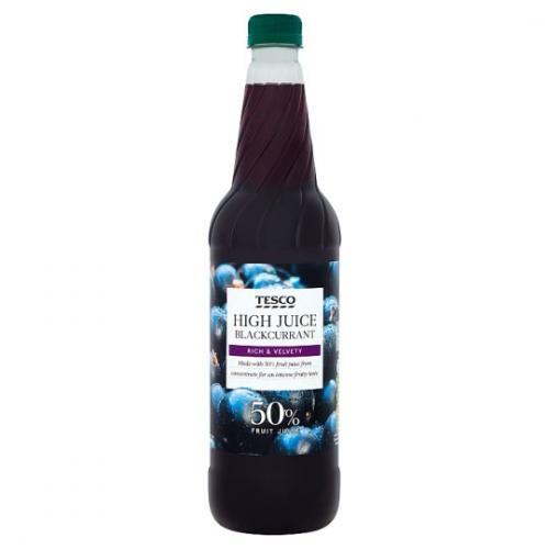 Tesco High Juice Blackcurrant Squash