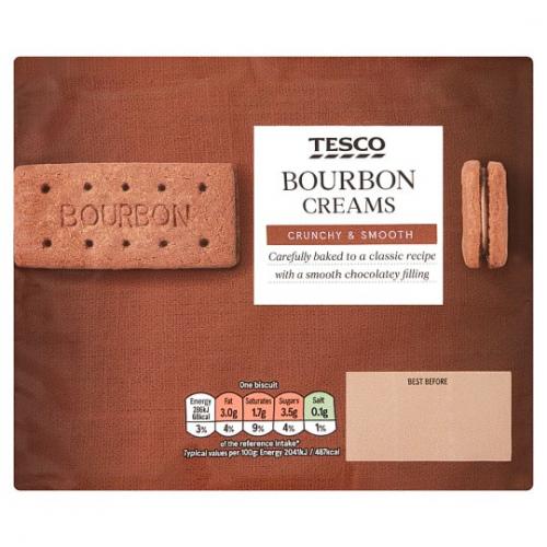 Tesco Bourbon Creams Biscuits