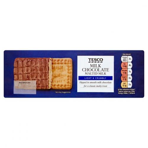 Tesco Chocolate Coated Malted Milk