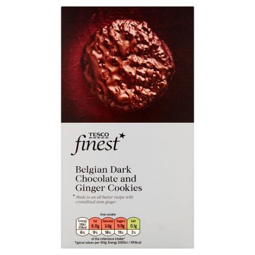 Tesco Finest Dark Chocolate Ginger Cookies