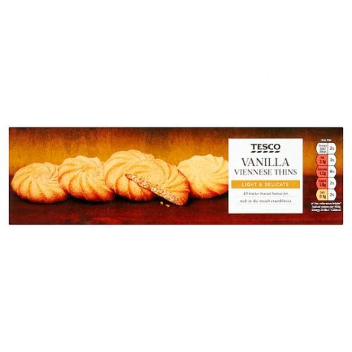 Tesco Vanilla Viennese Biscuits Thins