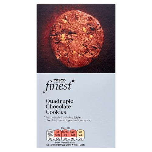 Tesco Finest Quadruple Chocolate Cookies