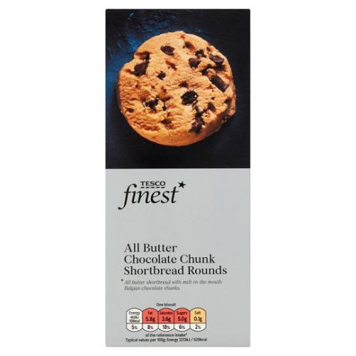 Tesco Finest Chocolate Chunk Shortbread 8 x 160G