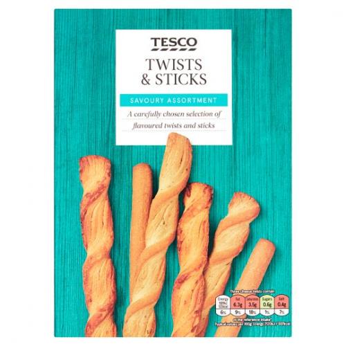 Tesco Savoury Twists And Sticks Assortment 8 x 115G