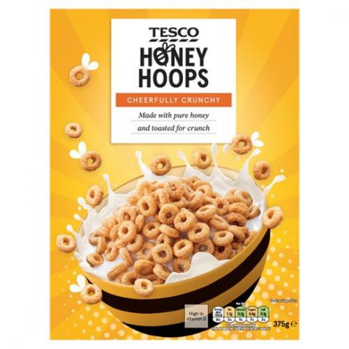 Tesco Free From Honey Hoops Cereal