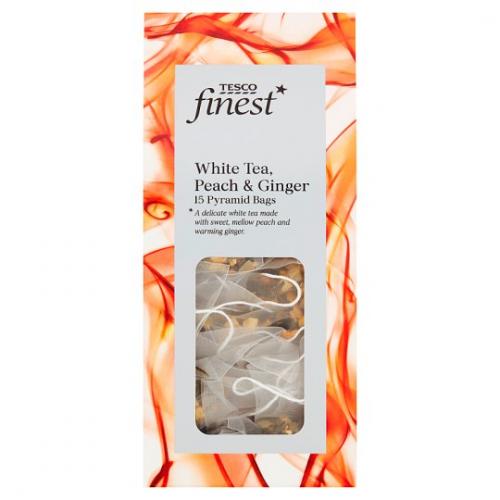 Tesco Finest White Tea Peach and Ginger 6 x 15s x 30G