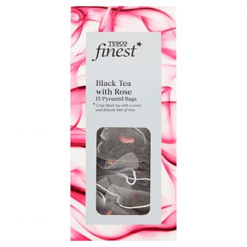 Tesco Finest Black Tea And Rose 6 x 15s x 30G