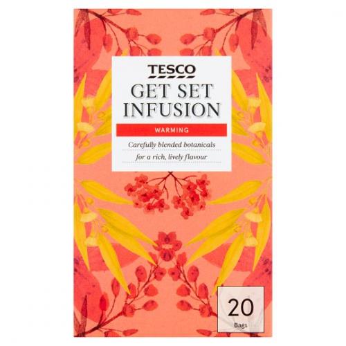 Tesco Get Set Teabags 4 x 20s x 40G