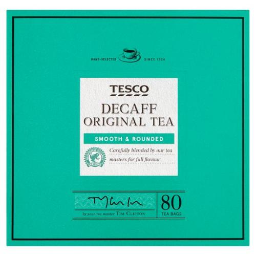 Tesco Decaffeinated Teabags 12 x 80s x 250G