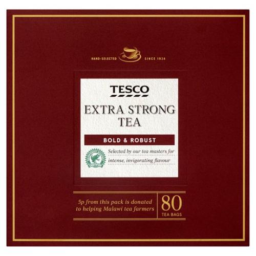 Tesco Extra Strong Tea Bags 6 x 80s x 250G
