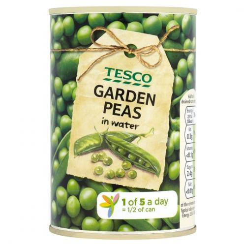 Tesco British Garden Peas In Water