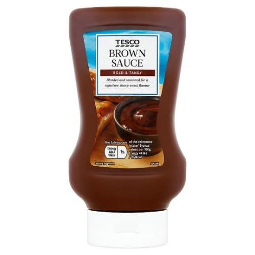 Tesco Squeezy Top Down Brown Sauce