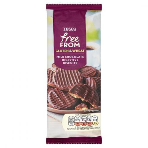Tesco Free From Chocolate Digestives