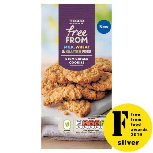 Tesco Free From Stem Ginger Cookie