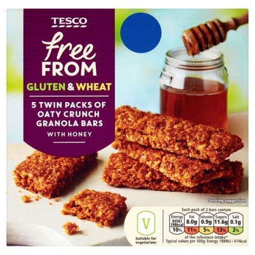 Tesco Free From Oaty Crunch Granola Bar 6 x 210G