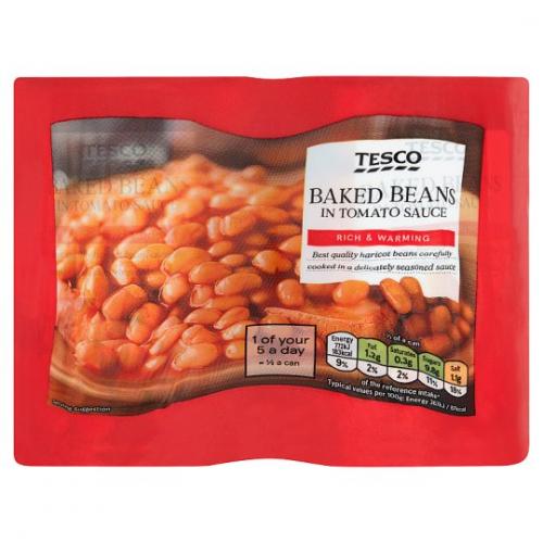 Tesco Baked Beans In Tomato Sauce 6 x 4pk x 420G