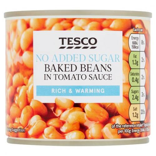 Tesco Baked Beans No Added Sugar