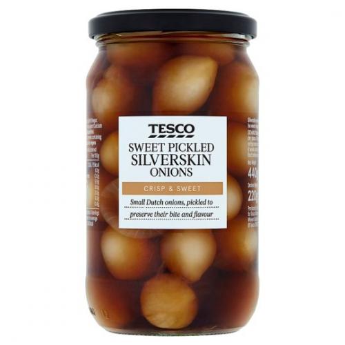 Tesco Sweet Silver Skin Onions In Vinegar