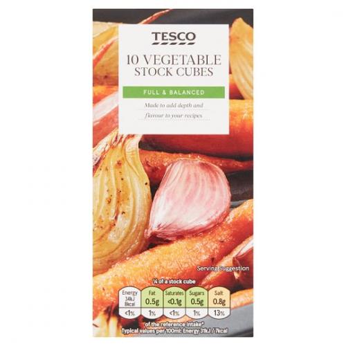 Tesco Veetable Stock Cubes 18 x 100G