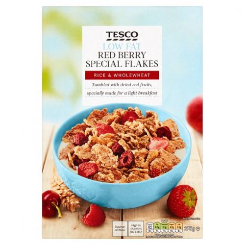 Tesco Special Flakes Red Berry Cereal