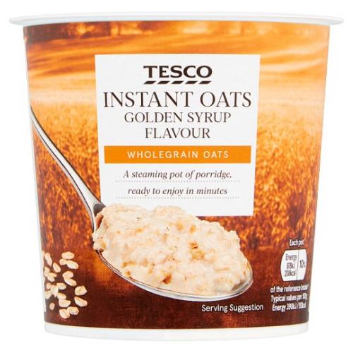 Tesco Instant Oats Golden Syrup Porridge