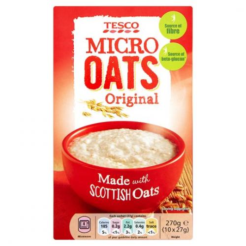 Tesco Easy Oats Original Porridge 7 x 10pk x 27G