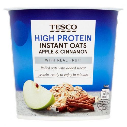 Tesco High Protein Instant Oats Apple and Cinnamon